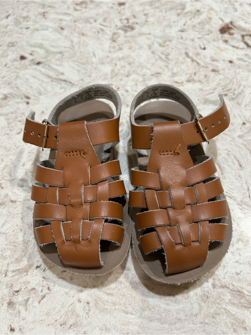 Saltwater Kids Sandals Size 6